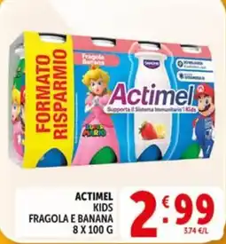 Deco Market Actimel Kids Fragola e Banana offerta