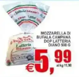 Pewex Mozzarella di Bufala Campana DOP Latteria Diano offerta