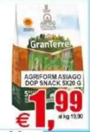 Pewex AGRIFORM ASIAGO DOP SNACK offerta