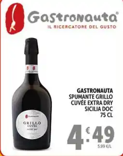 Deco Market Gastronauta Spumante Grillo Cuvée Extra Dry offerta