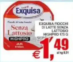 Pewex Exquisa Fiocchi di latte senza lattosio Highpro offerta