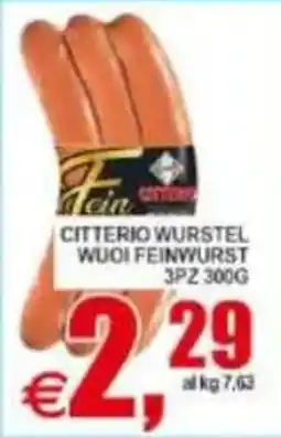 Pewex CITTERIO WURSTEL WUOI FEINWURST offerta