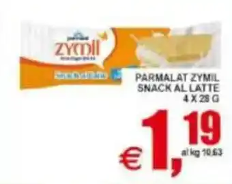 Pewex PARMALAT ZYMIL SNACK AL LATTE offerta