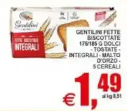 Pewex Gentilini Fette Biscottate offerta