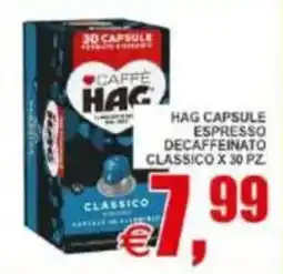Pewex HAG CAPSULE ESPRESSO DECAFFEINATO CLASSICO offerta