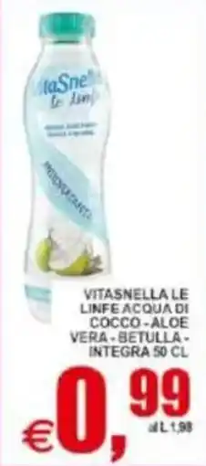 Pewex VITASNELLA LE LINFE ACQUA DI COCCO-ALOE VERA-BETULLA- INTEGRA offerta