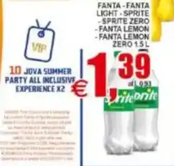Pewex Fanta - Fanta Light - Sprite Zero - Fanta Lemon - Fanta Lemon Zero 1,5 L offerta