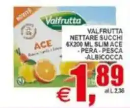 Pewex Valfrutta Nettare Succhi ACE offerta