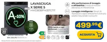 Lavasciuga x serie 5 HWD80B0BP14357GTIT