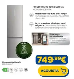 Euronics FRIGORIFERO 2D 60 SERIE 5 Haier offerta