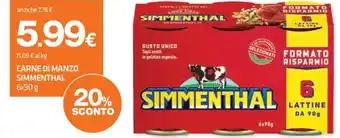 Superconti Carne di manzo Simmenthal offerta