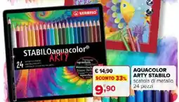 Iperal Aquacolor arty stabilo scatola di metallo offerta