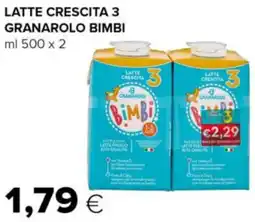 Tigre Latte crescita 3 granarolo bimbi offerta