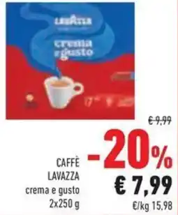 Conad Caffè lavazza crema e gusto offerta