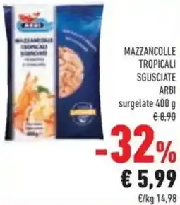 Conad Mazzancolle tropicali sgusciate arbi offerta