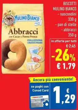 Conad Biscotti mulino bianco offerta