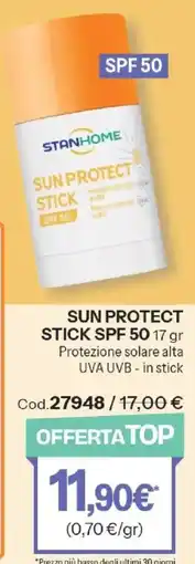 Stanhome Stanhome sun protect stick spf 50 offerta