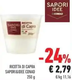 Conad Ricotta di capra sapori&idee conad offerta