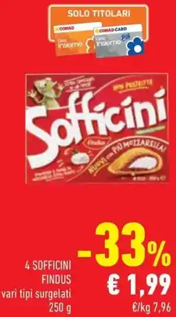 Conad 4 Sofficini findus offerta