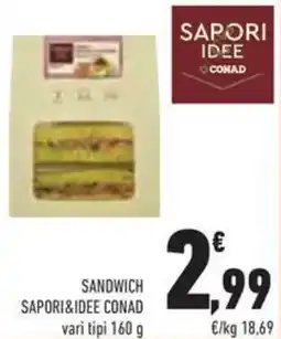 Conad Sandwich sapori&idee conad offerta