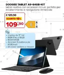 Iperal Doogee tablet A9+64GB+KIT offerta