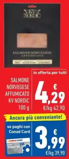 Conad Salmone norvegese affumicato kv nordic offerta