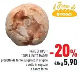Conad Pane di tipo 1 100% lievito madre offerta