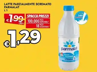 Bennet Latte parzialmente scremato Parmalat offerta