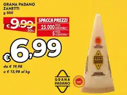 Bennet Grana Padano Zanetti offerta