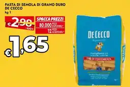 Bennet Pasta di semola di grano duro De Cecco offerta
