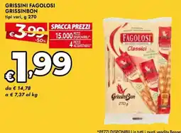 Bennet Grissini Fagolosi GrissinBon offerta