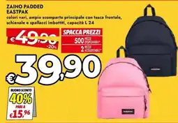 Bennet ZAINO PADDED EASTPAK offerta