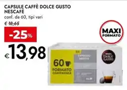 Bennet Capsule caffè Dolce Gusto Nescafé offerta