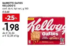 Bennet Barrette Oaties Kellogg's offerta