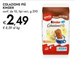 Bennet Colazione più Kinder offerta
