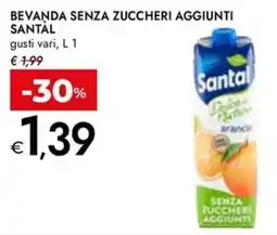 Bennet Beveranda senza zuccheri aggiunti Santal offerta