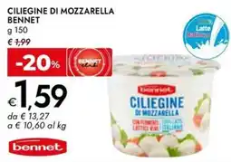 Bennet Ciliegine di mozzarella Bennet offerta