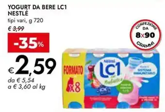 Bennet YOGURT DA BERE LC1 NESTLÉ offerta