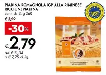 Bennet PIADINA ROMAGNOLA IGP ALLA RIMINESE offerta