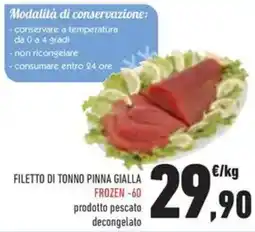 Conad Filetto di tonno pinna gialla offerta