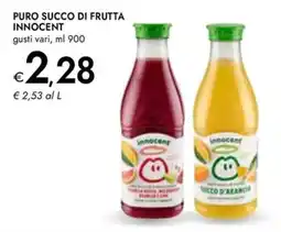 Bennet Puro succo di frutta Innocent offerta