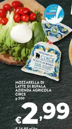 Bennet Mozzarella di latte di bufala Circe offerta