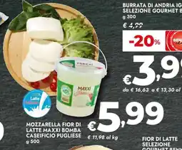 Bennet MOZZARELLA FIOR DI LATTE MAXXI BOMBA offerta
