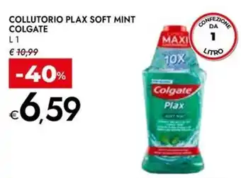 Bennet Collutorio Plax Soft Mint Colgate offerta