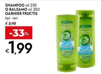 Bennet Garnier Fructis offerta