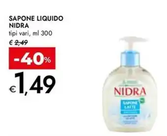 Bennet Sapone liquido NIDRA offerta