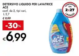 Bennet Detersivo liquido per lavatrice ACE offerta