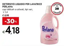 Bennet Detersivo liquido per lavatrice Perlana offerta