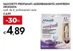 Bennet Sacchetti profumati assorbiumidità minifresh Ariasana offerta