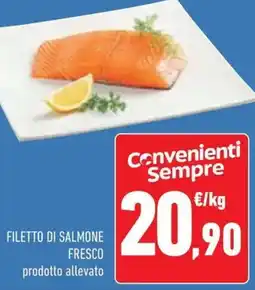 Conad Filetto di salmone fresco offerta